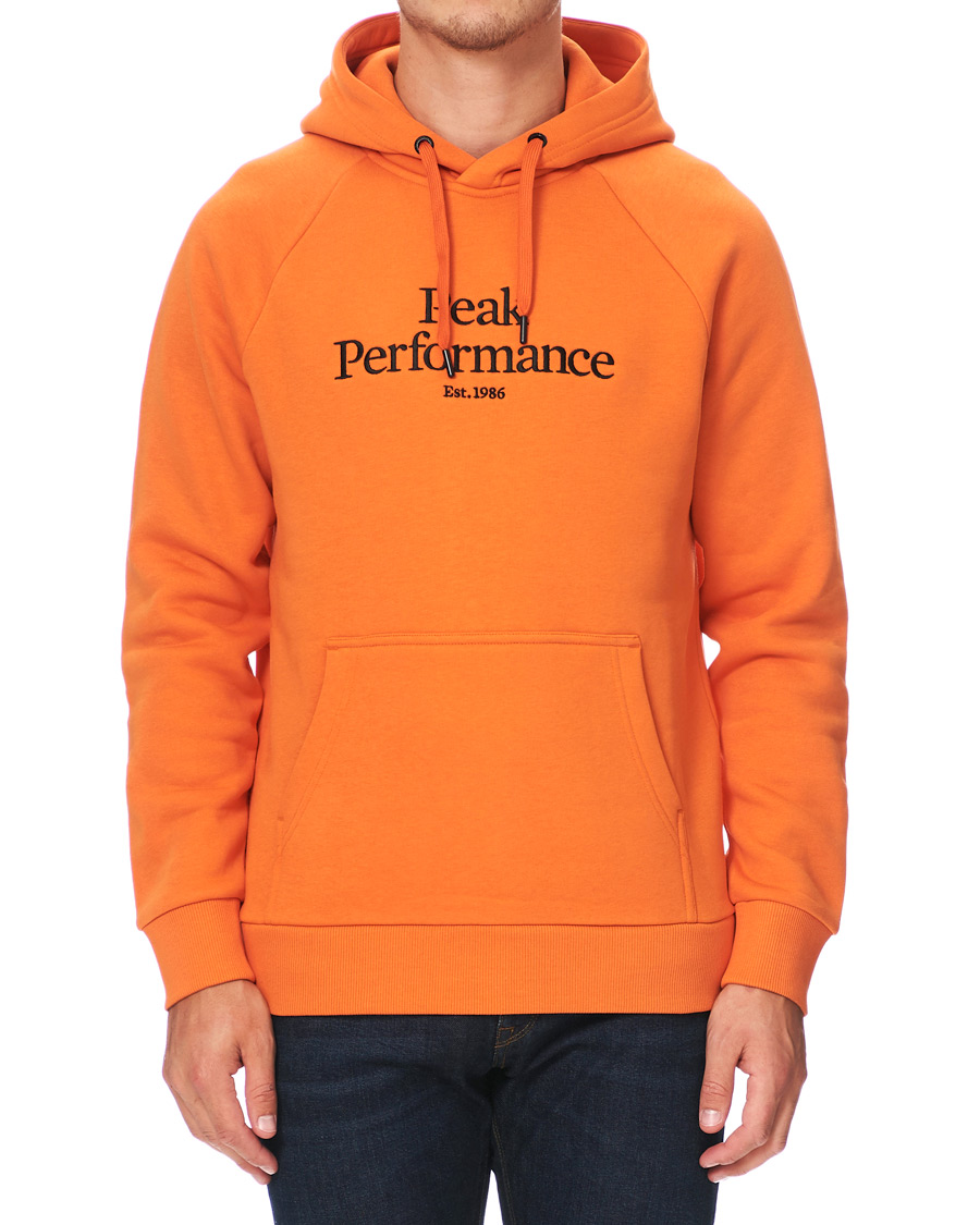 Heren | Truien | Peak Performance | Original Logo Hoodie Orange