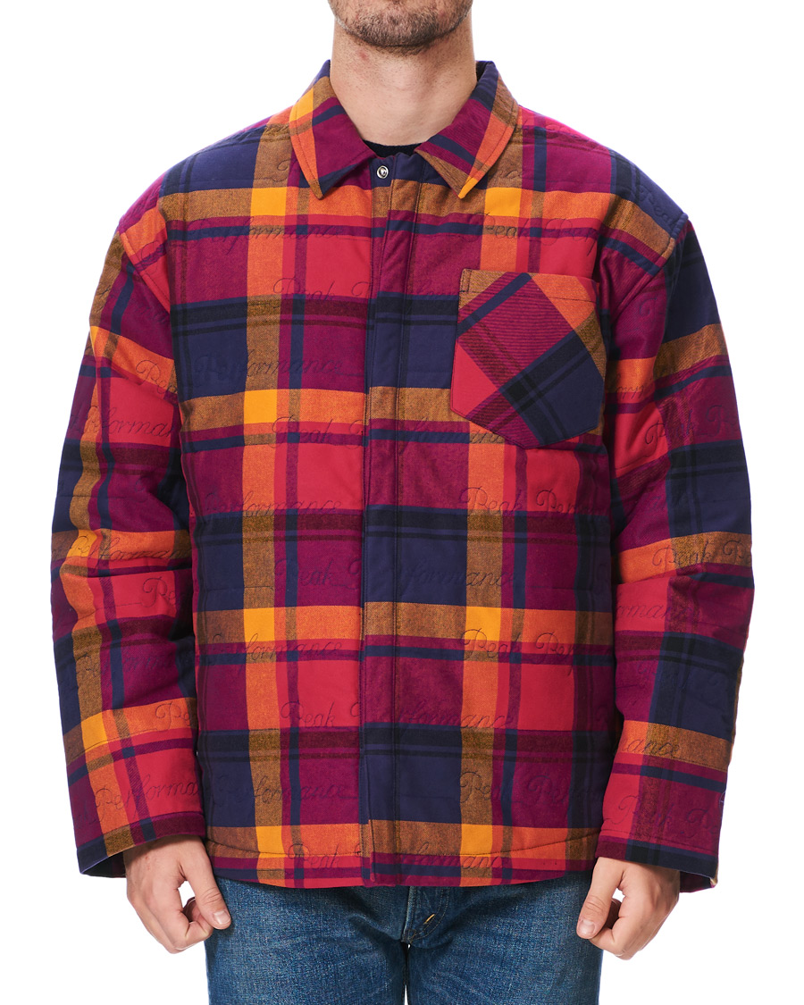 Heren | Overhemden | Peak Performance | Ben Gorham Flannel Liner Overshirt Power Pink