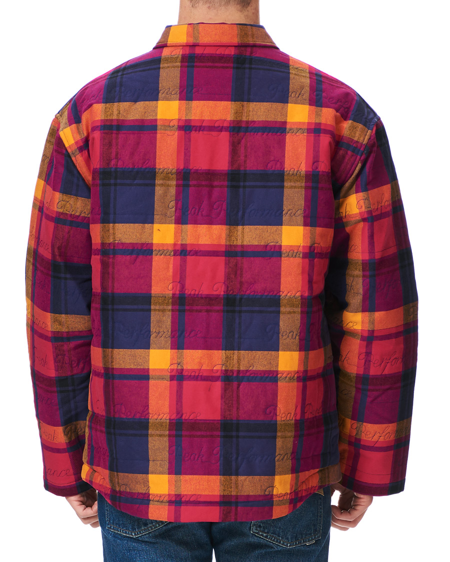 Heren | Overhemden | Peak Performance | Ben Gorham Flannel Liner Overshirt Power Pink