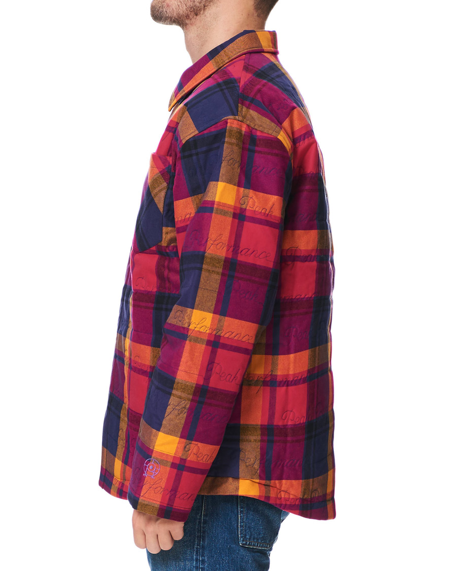 Heren | Overhemden | Peak Performance | Ben Gorham Flannel Liner Overshirt Power Pink