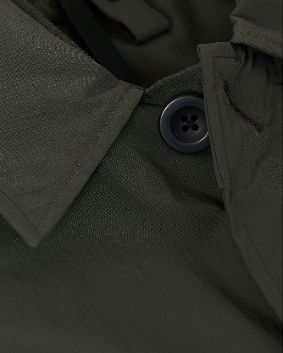 Homme | Manteaux Et Vestes | Slowear | Urban Traveller Technical Trench Coat Dark Olive
