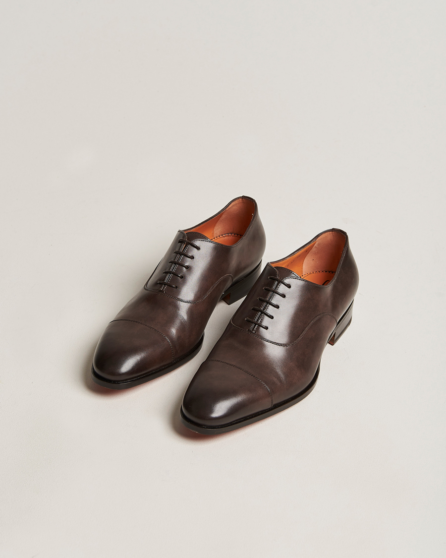 Homme | Santoni Blake Oxford Dark Brown Calf | Santoni | Blake Oxford Dark Brown Calf