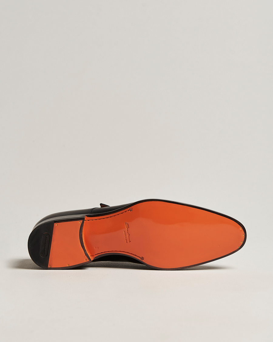 Homme | Santoni Blake Double Monk Black Calf | Santoni | Blake Double Monk Black Calf