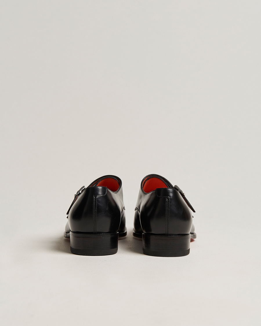 Heren | Gespschoenen | Santoni | Blake Double Monk Black Calf