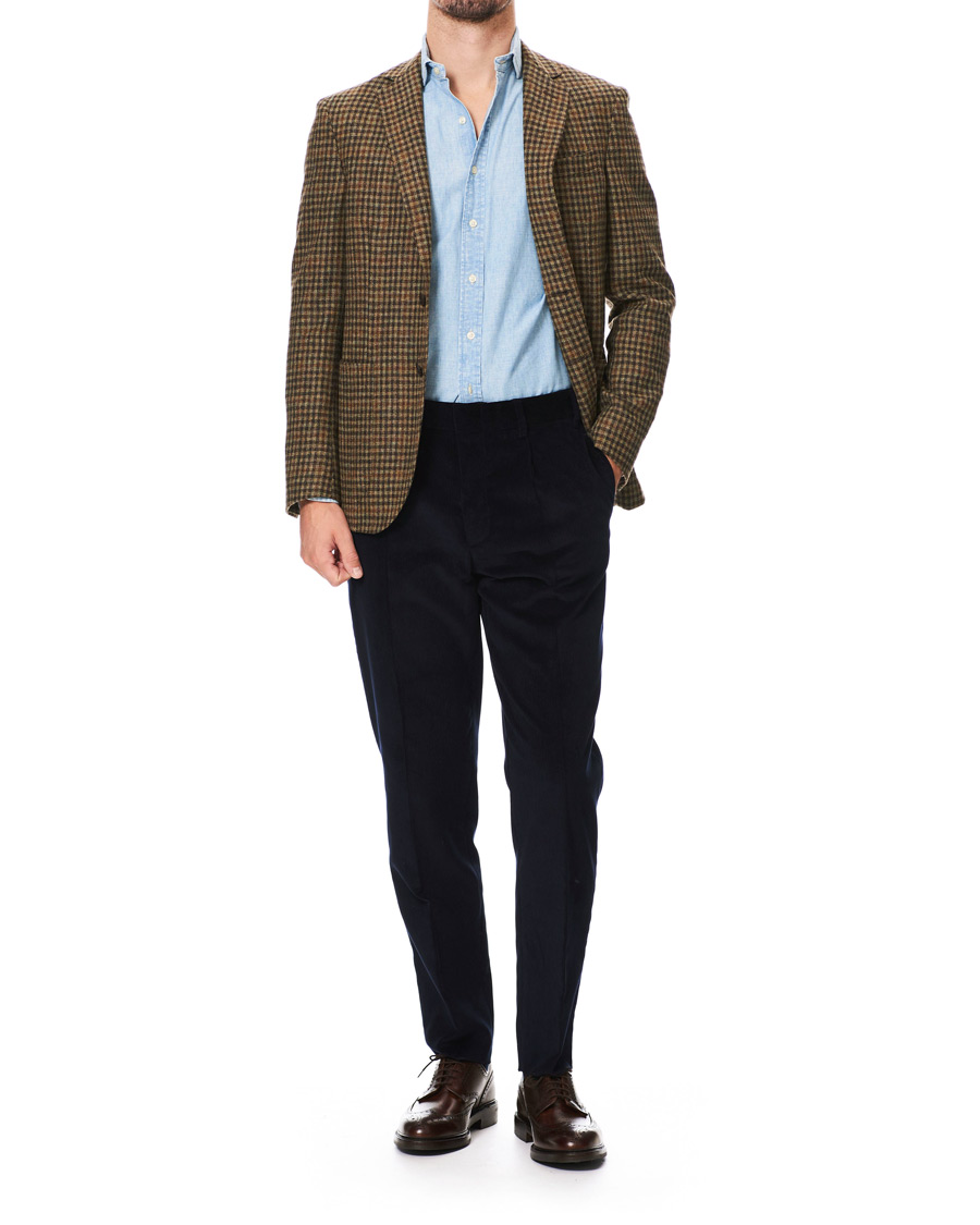Homme | Blazers | The Gigi | Degas Wool Check Blazer Brown/Beige