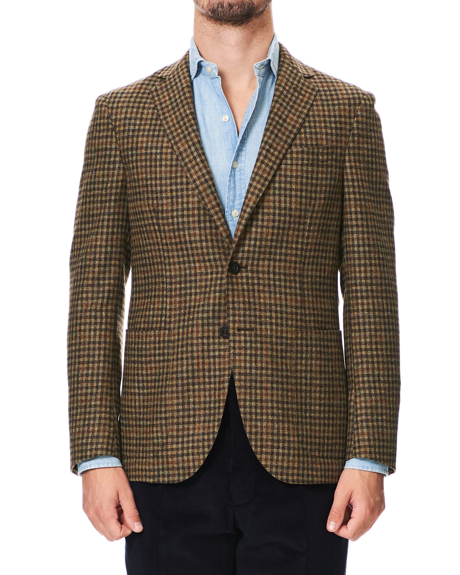 Homme | Blazers | The Gigi | Degas Wool Check Blazer Brown/Beige