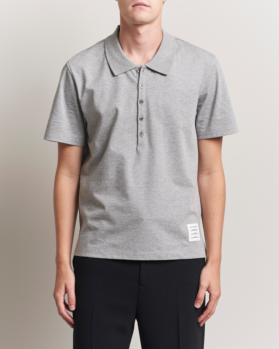 Heren | Polo's | Thom Browne | Relaxed Fit Polo Light Grey
