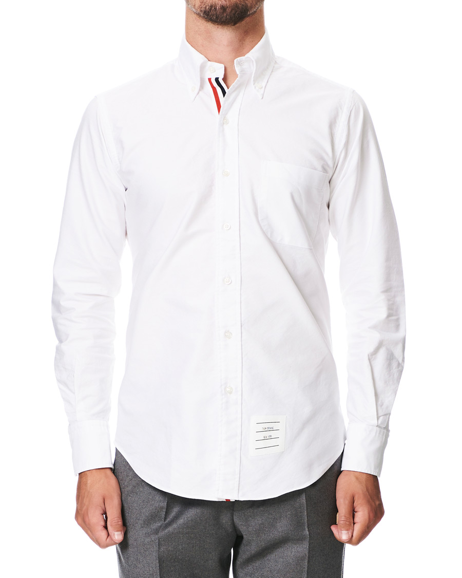 Homme | Chemises | Thom Browne | Contrast Placket Oxford Shirt White