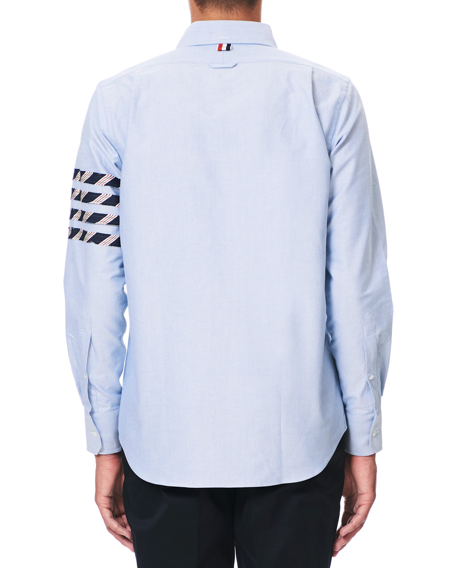 Homme | Chemises | Thom Browne | 4 Bar Silk Tie Oxford Shirt Light Blue