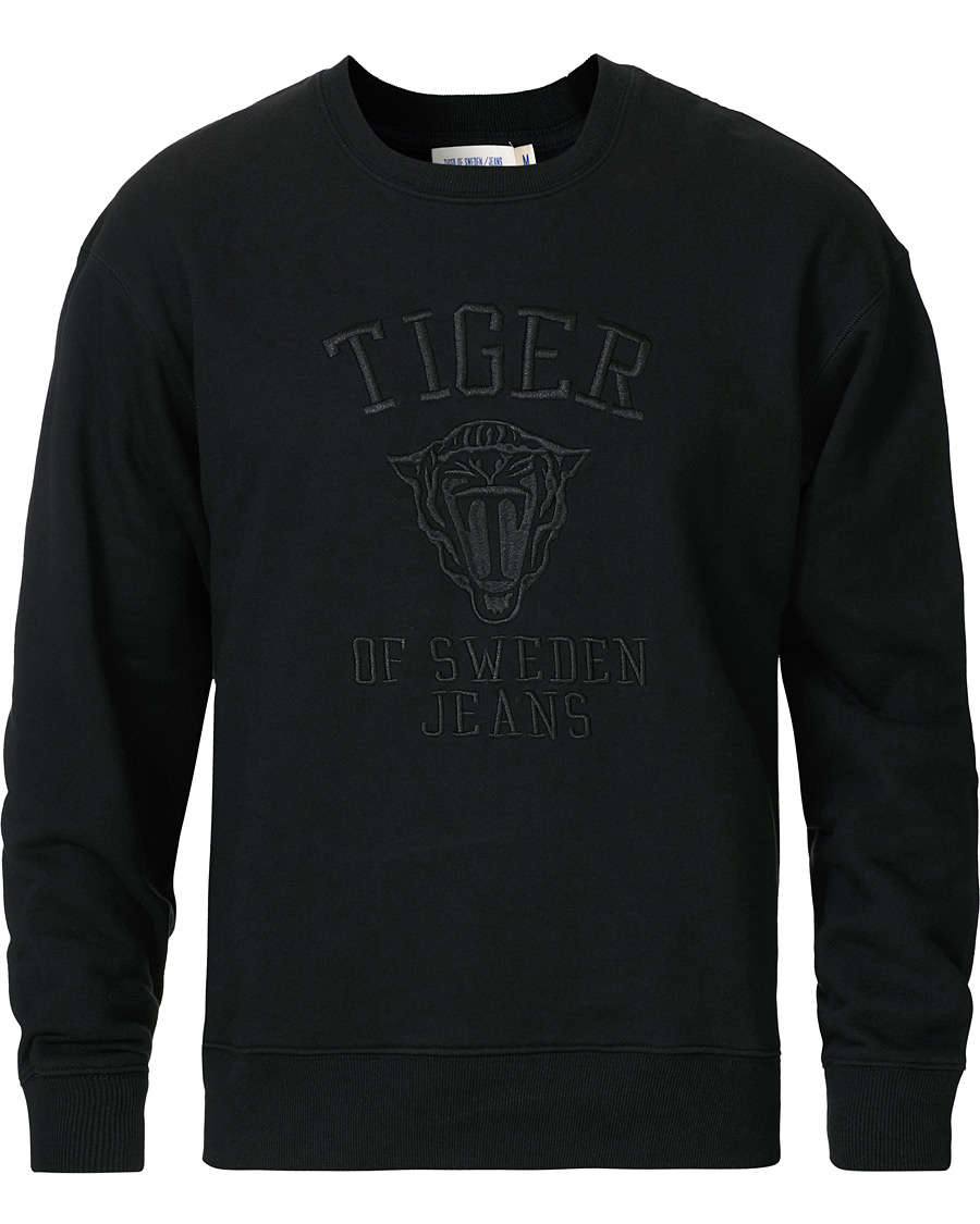 Homme | Pulls Et Tricots | Tiger of Sweden Jeans | Zoab Logo Crew Neck Sweatshirt Black