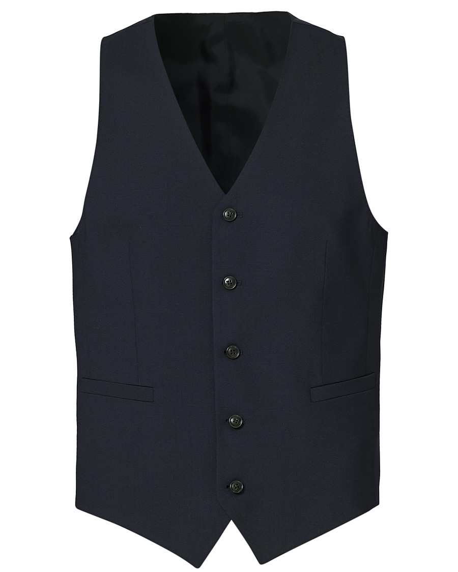 Homme | Blazers | Tiger of Sweden | Litt Wool Waistcoat Navy