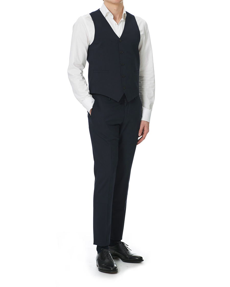 Homme | Blazers | Tiger of Sweden | Litt Wool Waistcoat Navy