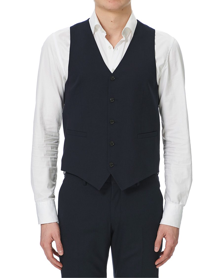 Homme | Blazers | Tiger of Sweden | Litt Wool Waistcoat Navy
