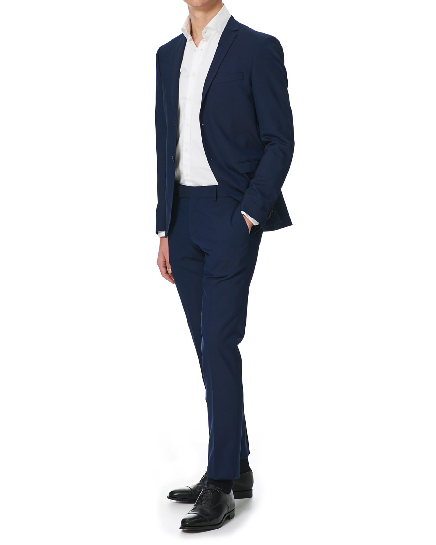 Homme | Pantalons | Tiger of Sweden | Tordon Wool Suit Trousers Blue