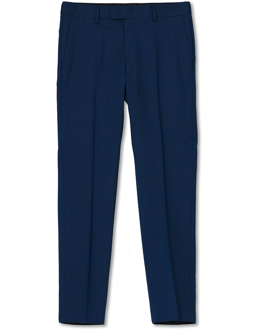 Homme | Pantalons | Tiger of Sweden | Tordon Wool Suit Trousers Blue