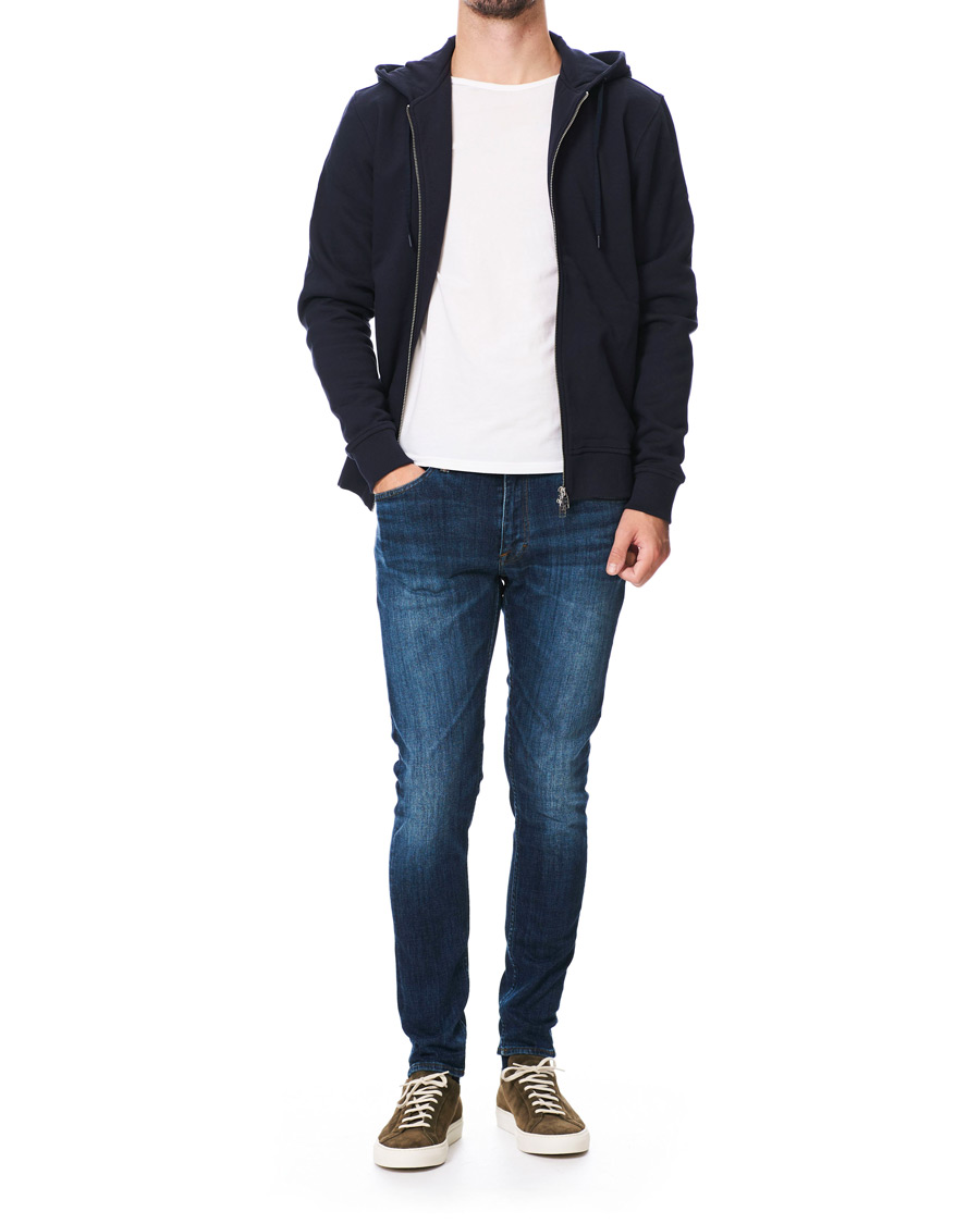 Heren | Truien | Tiger of Sweden | Movement Namir Full Zip Hoodie Blue