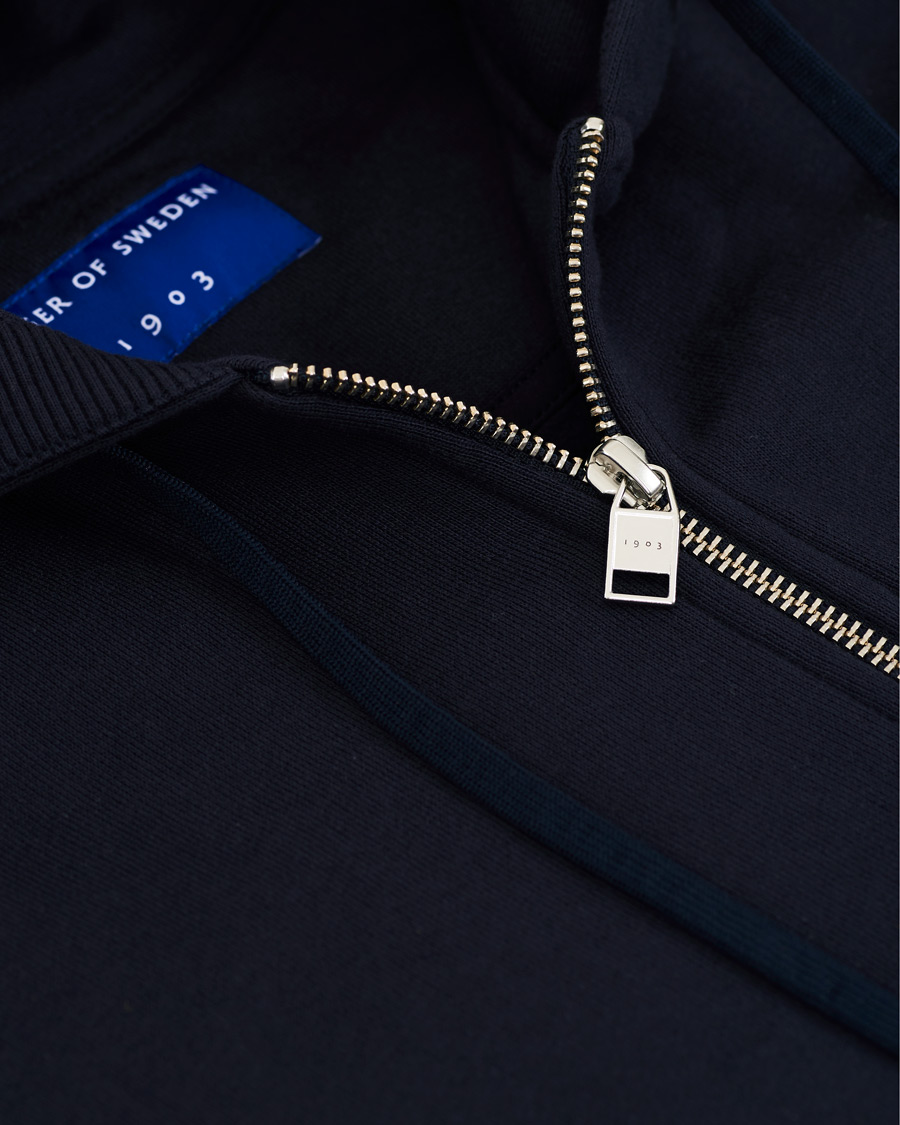 Heren | Truien | Tiger of Sweden | Movement Namir Full Zip Hoodie Blue