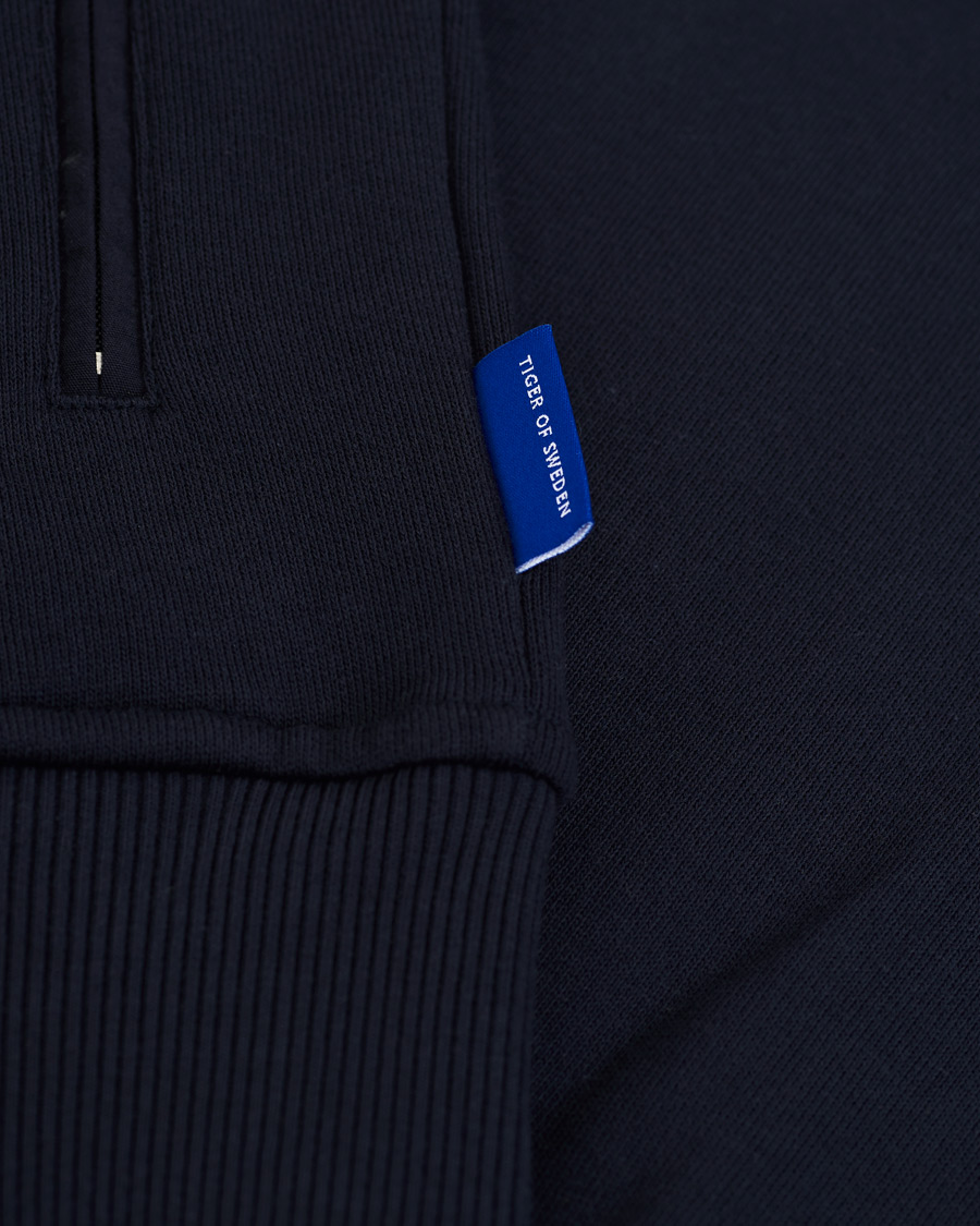 Heren | Truien | Tiger of Sweden | Movement Namir Full Zip Hoodie Blue