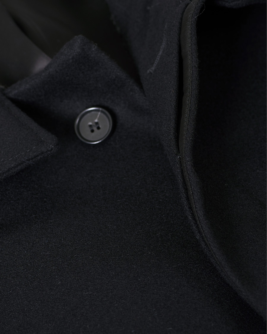 Homme | Manteaux Et Vestes | Tiger of Sweden | Cunning Wool/Cashmere Stand Collar Coat Black