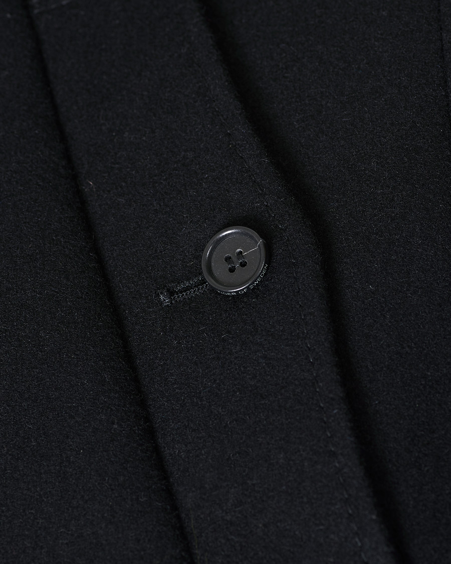 Homme | Manteaux Et Vestes | Tiger of Sweden | Cunning Wool/Cashmere Stand Collar Coat Black