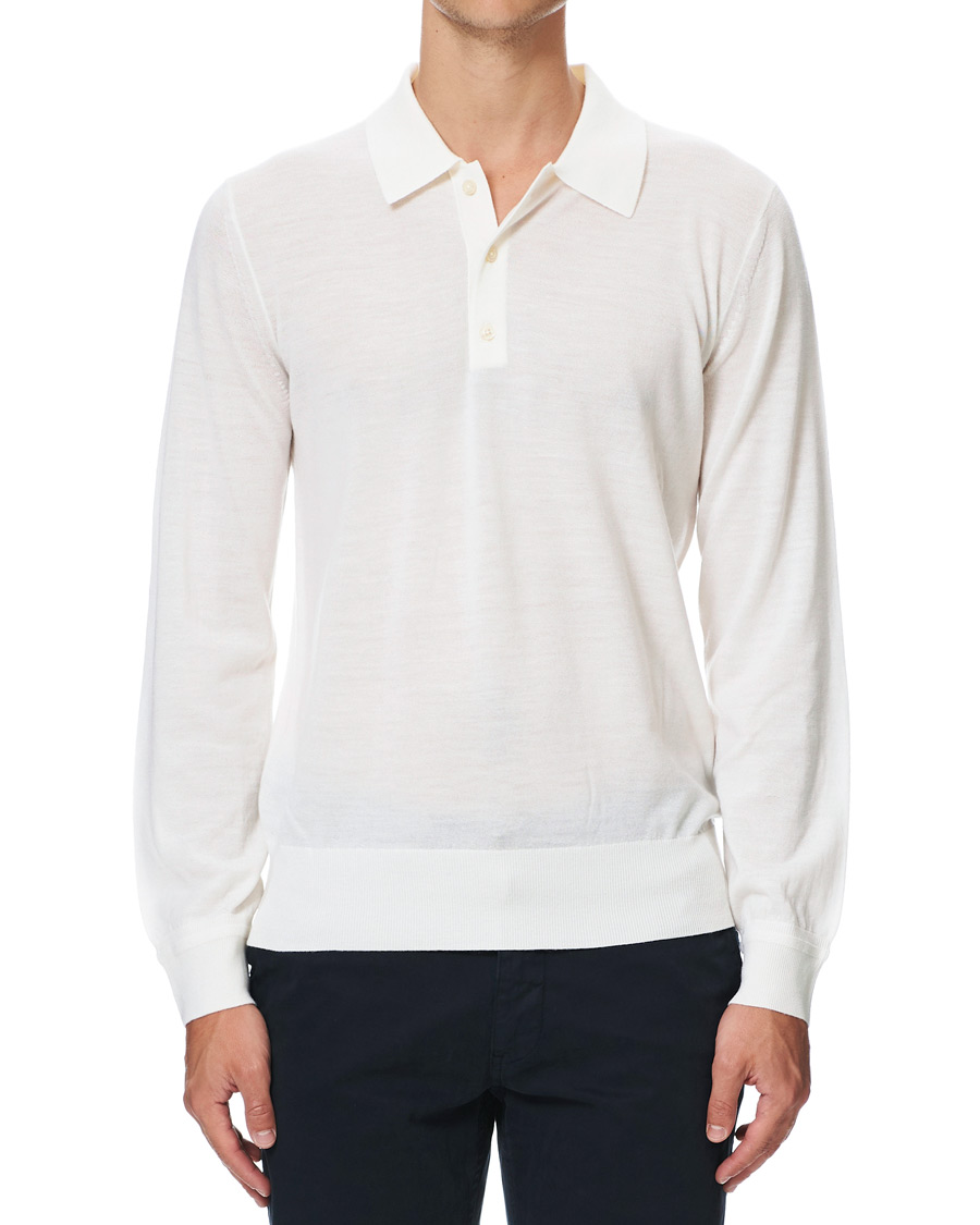 Homme | Pulls Et Tricots | Tiger of Sweden | Newton Extra Fine Merino Knitted Polo Cream