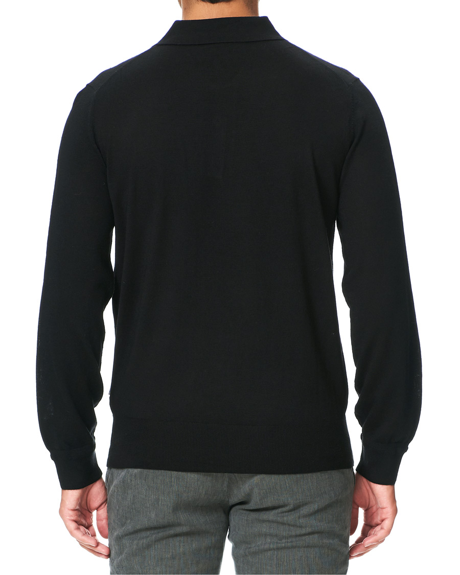 Homme | Pulls Et Tricots | Tiger of Sweden | Newton Extra Fine Merino Knitted Polo Black