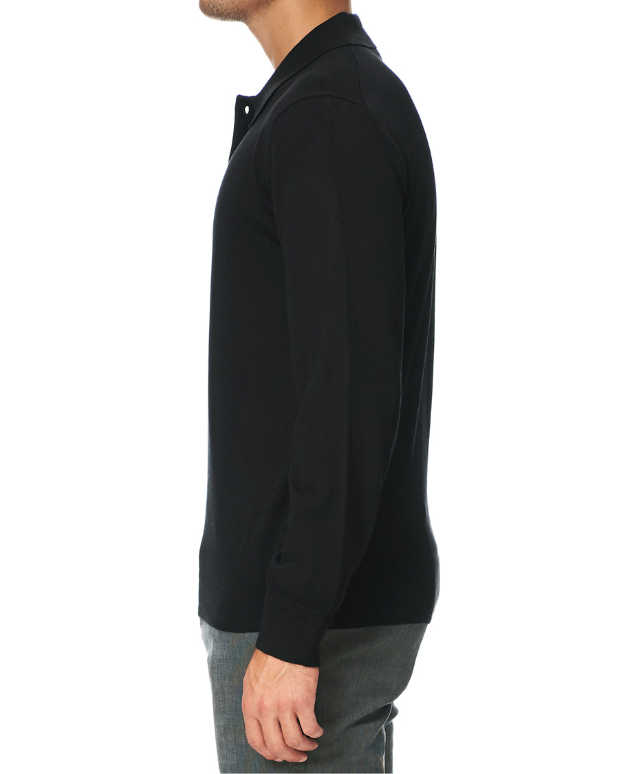 Homme | Pulls Et Tricots | Tiger of Sweden | Newton Extra Fine Merino Knitted Polo Black