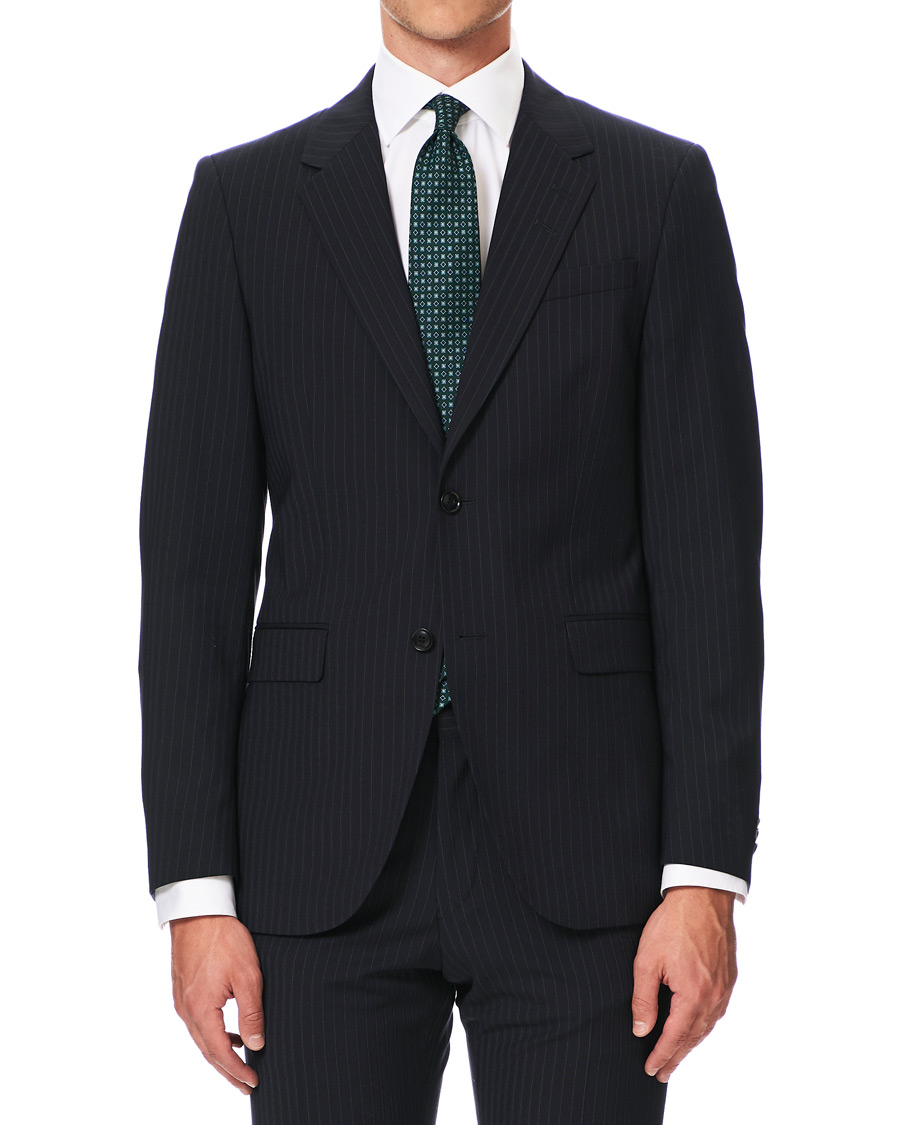 Homme | Blazers | Tiger of Sweden | Jarl Travel Blazer Navy Stripe