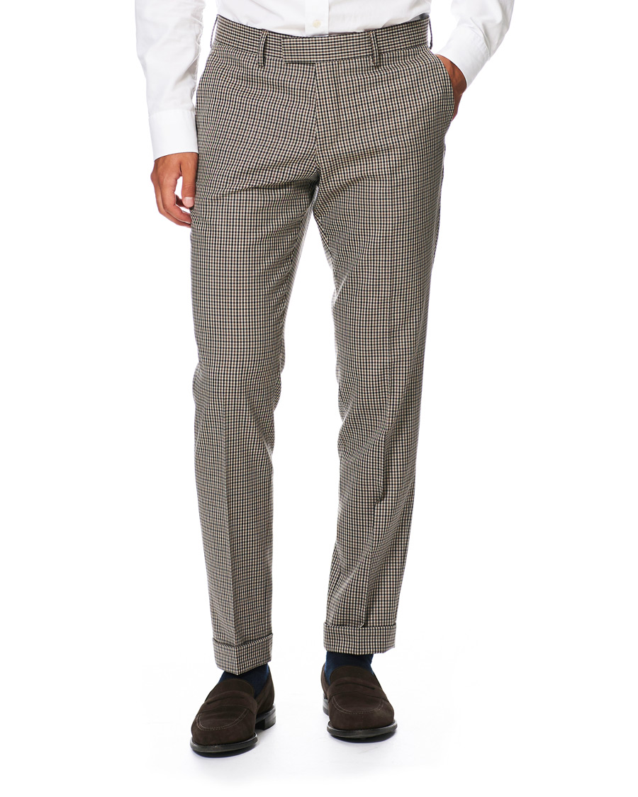 Heren | Broeken | Tiger of Sweden | Tillman Checked Trousers Beige