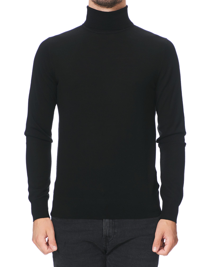Homme | Pulls Et Tricots | Tiger of Sweden | Neville Extra Fine Merino Polo Black