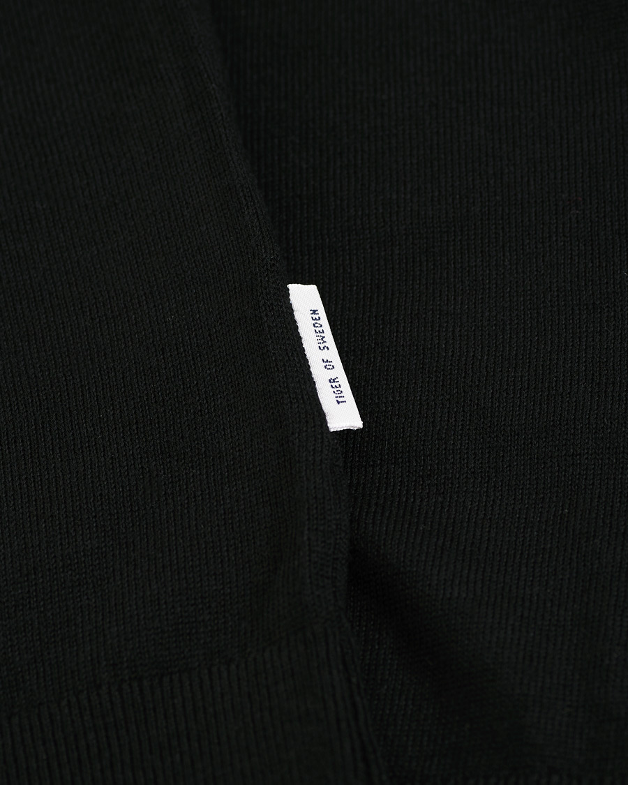 Homme | Pulls Et Tricots | Tiger of Sweden | Neville Extra Fine Merino Polo Black