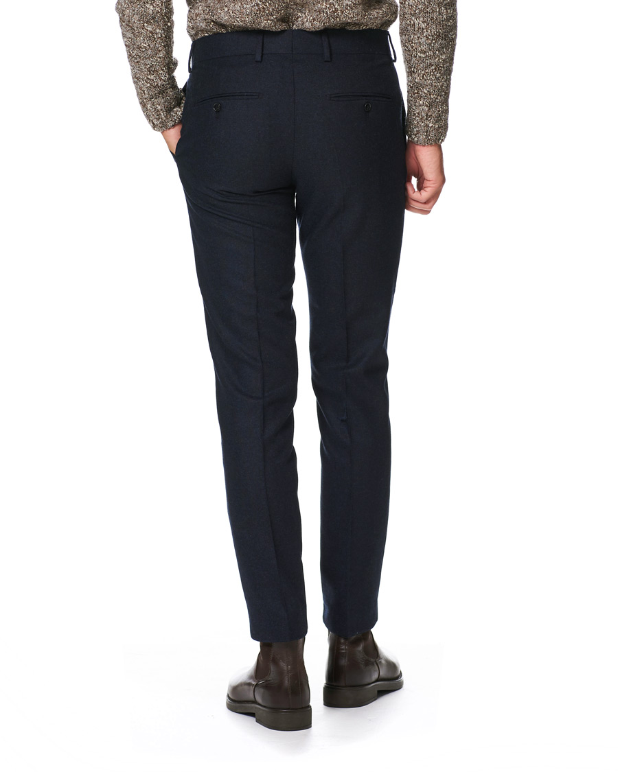 Homme | Pantalons | Tiger of Sweden | Tordon Flannel Trousers Navy