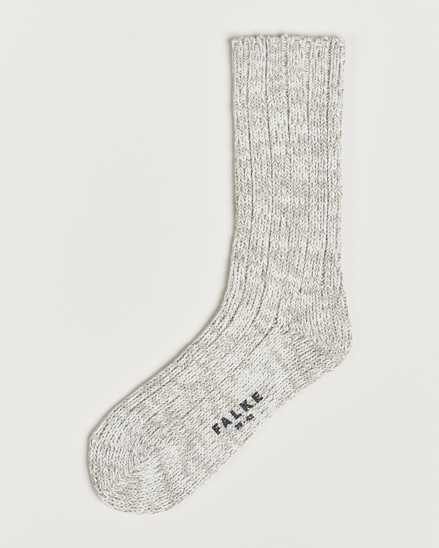 Heren | Ondergoed | Falke | Brooklyn Cotton Sock Light Grey