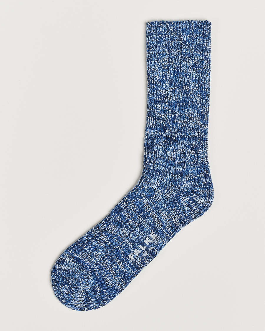 Heren | Ondergoed | Falke | Brooklyn Cotton Sock Blue