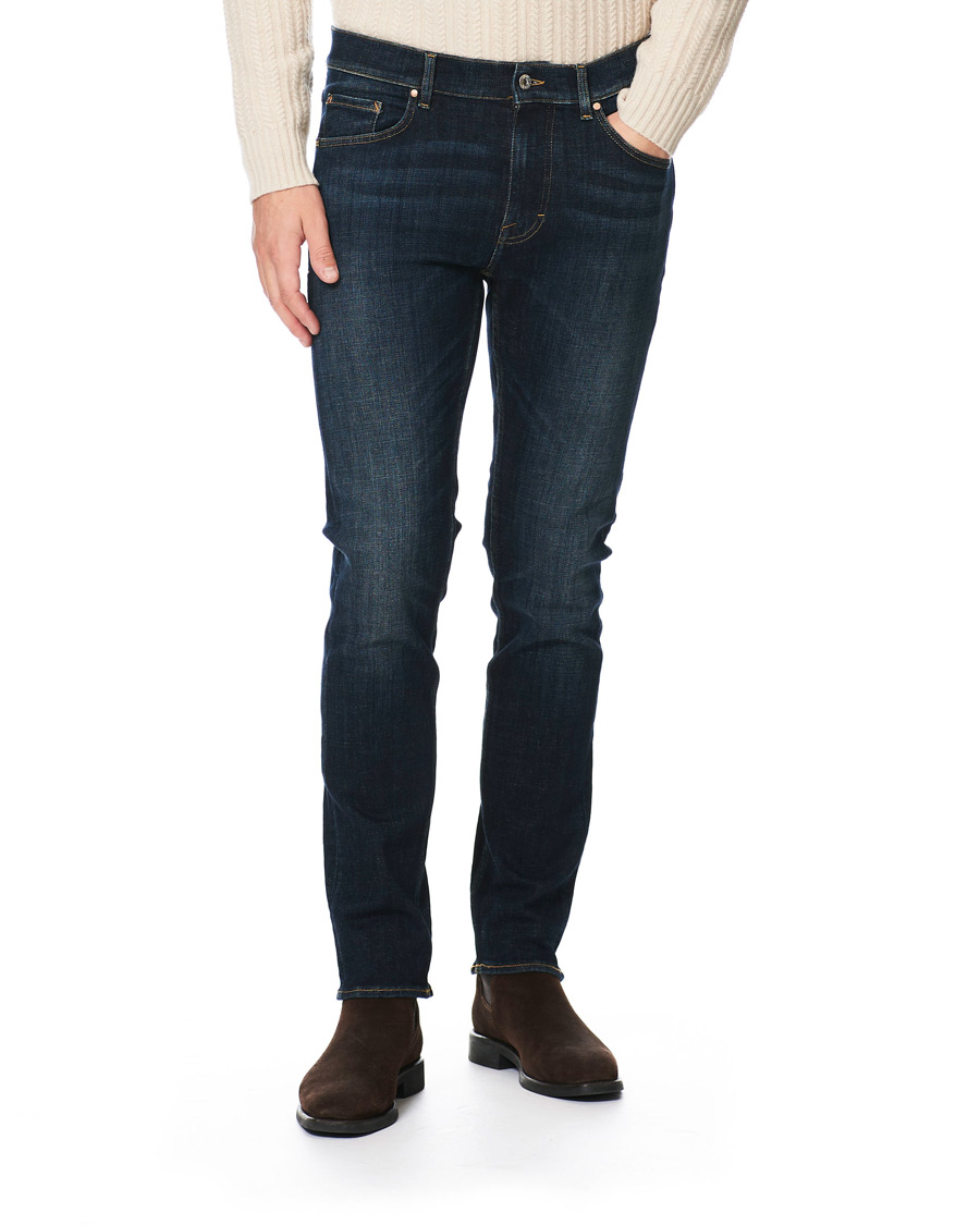 Homme | Jeans | Tiger of Sweden Jeans | Leon Matcheses Superstretch Jeans Royal Blue