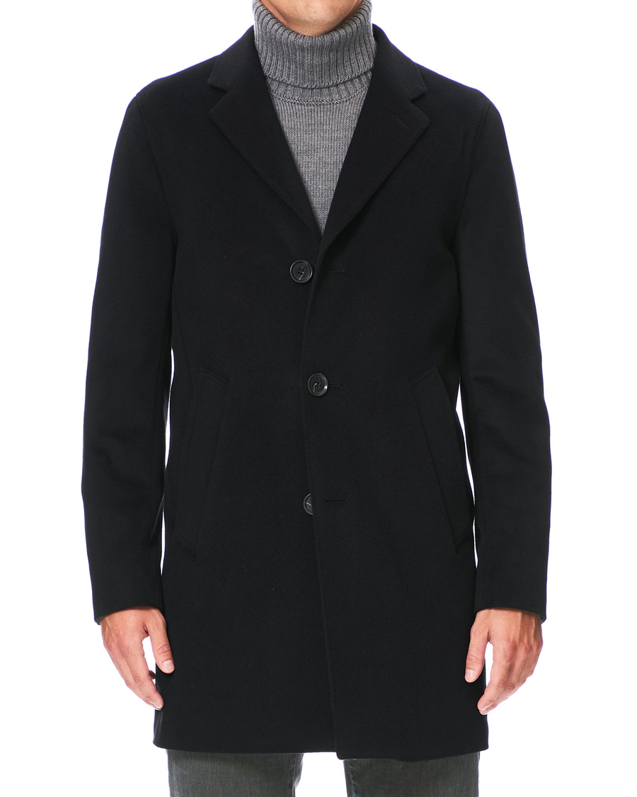 Homme | Manteaux Et Vestes | Oscar Jacobson | Storvik Wool/Cashmere Coat Black