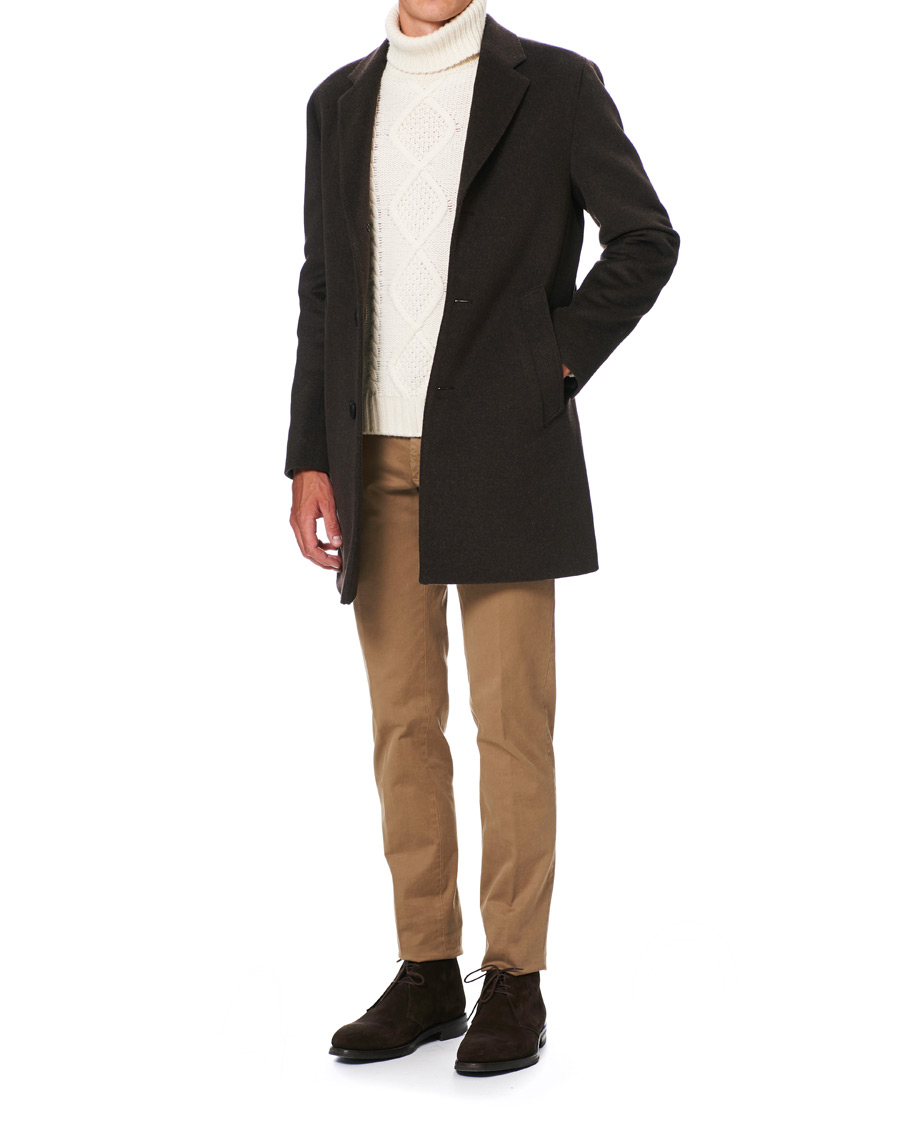 Homme | Manteaux Et Vestes | Oscar Jacobson | Storvik Wool/Cashmere Coat Brown