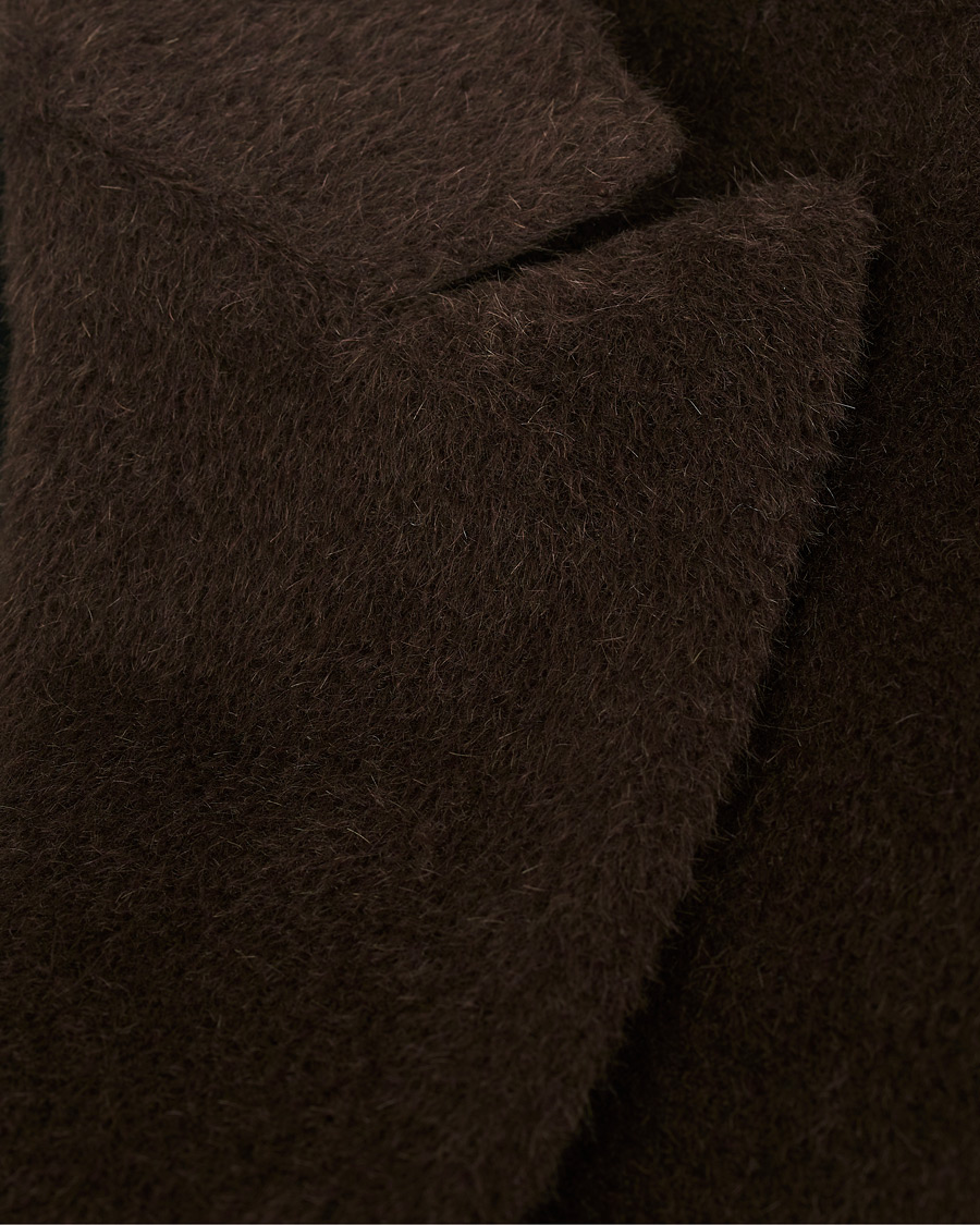 Homme | Manteaux Et Vestes | Oscar Jacobson | Saul Delux Llama Wool Double Breasted Coat Brown