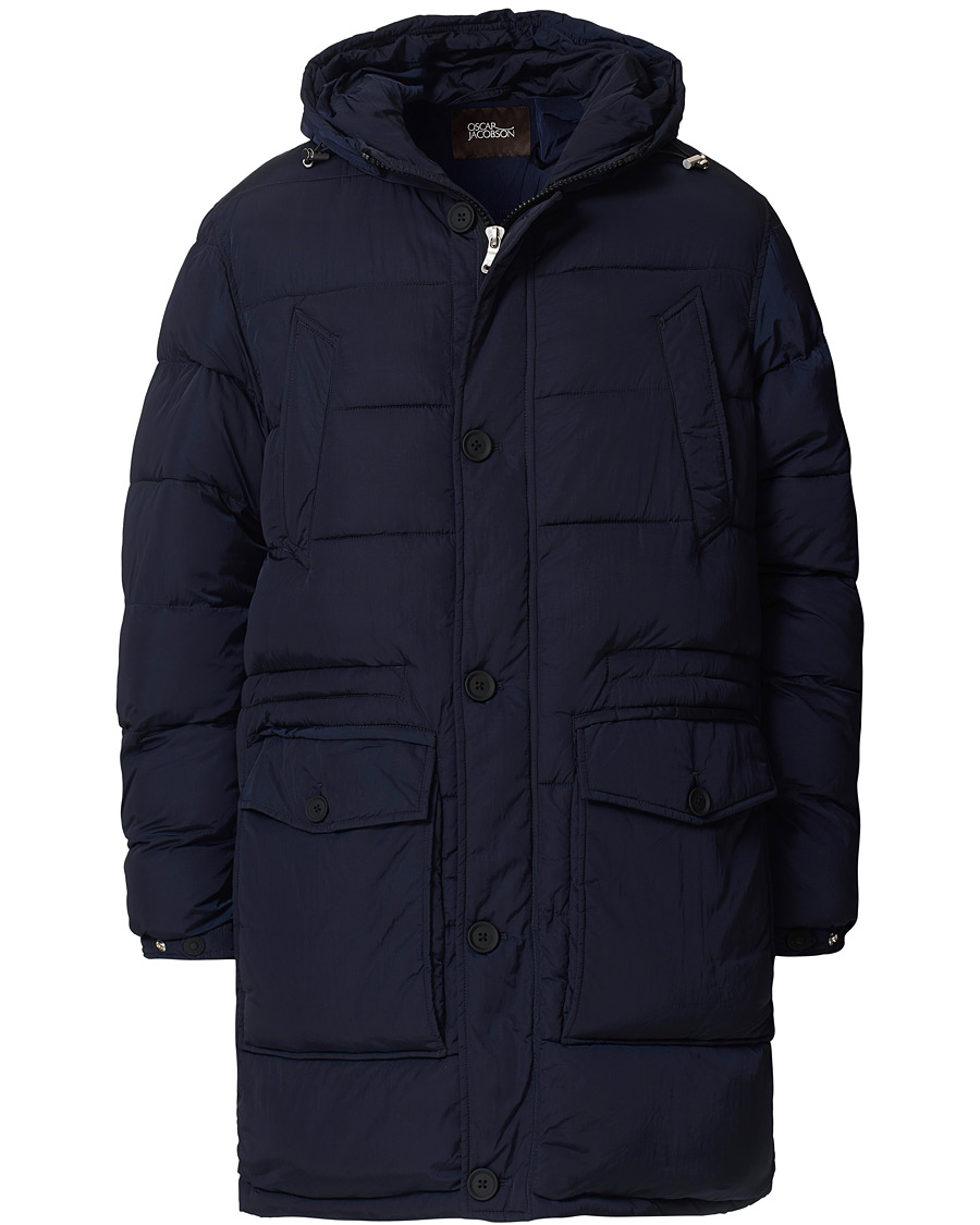 Homme | Manteaux Et Vestes | Oscar Jacobson | Clayton Lightweight Puffer Coat Navy