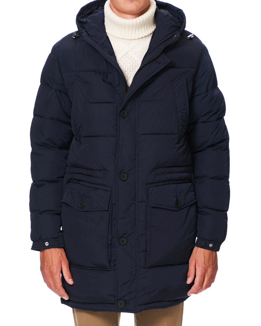 Homme | Manteaux Et Vestes | Oscar Jacobson | Clayton Lightweight Puffer Coat Navy