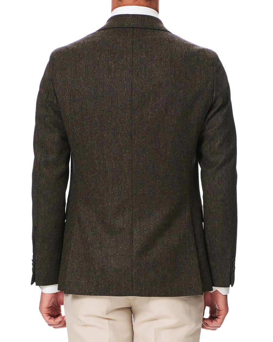 Homme | Blazers | Oscar Jacobson | Fogerty Yorkshire Tweed By Moon Blazer Brown