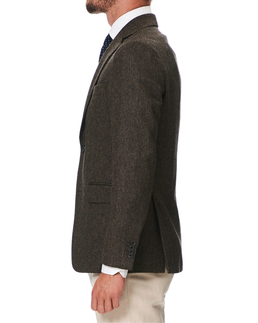 Homme | Blazers | Oscar Jacobson | Fogerty Yorkshire Tweed By Moon Blazer Brown