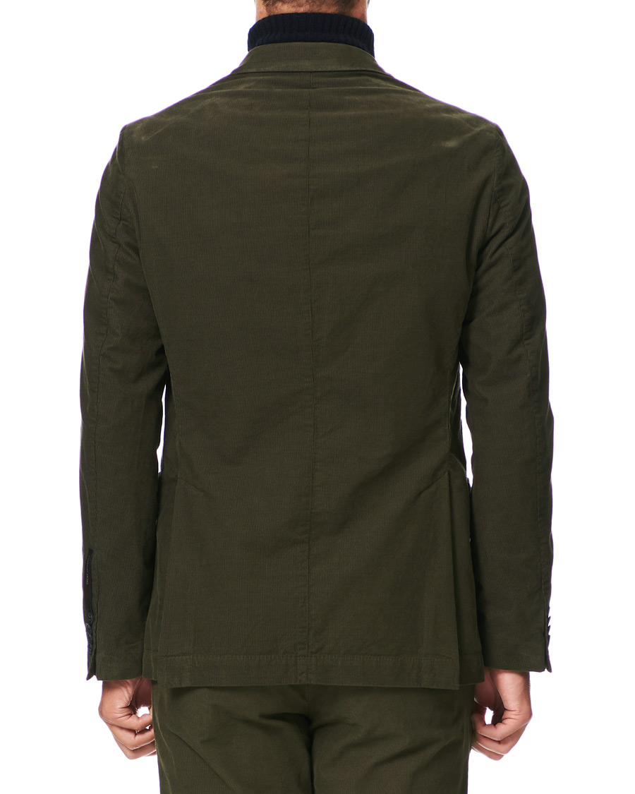 Homme | Blazers | Oscar Jacobson | Egel Patch Pocket Baby Cord Blazer Olive