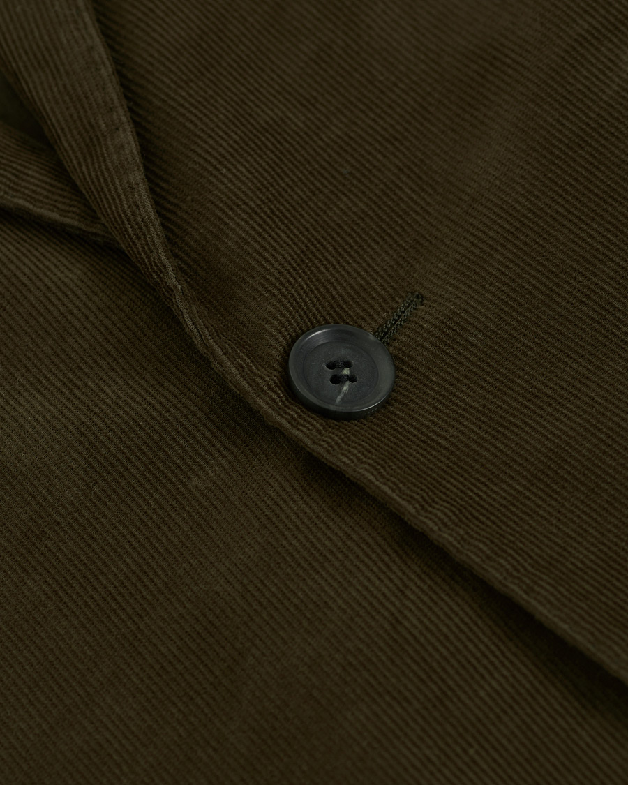 Homme | Blazers | Oscar Jacobson | Egel Patch Pocket Baby Cord Blazer Olive