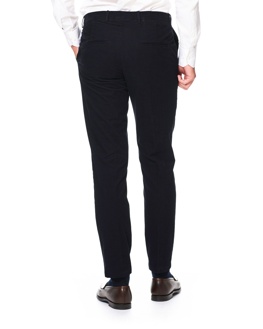 Heren | Broeken | Oscar Jacobson | Denz Baby Cord Trousers Navy