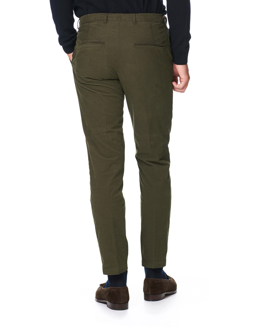 Homme | Pantalons | Oscar Jacobson | Denz Baby Cord Trousers Olive
