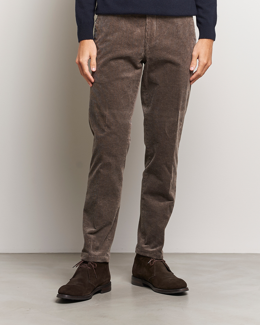 Homme | Pantalons | Oscar Jacobson | Denz Corduroy Trousers Nutmeg