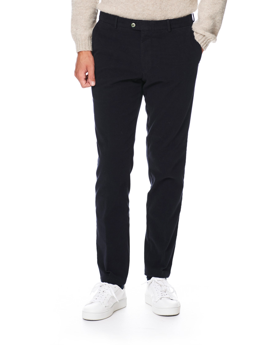 Homme | Pantalons | Oscar Jacobson | Denz Moleskin Trousers Navy