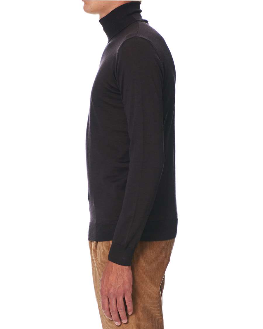 Homme | Pulls Et Tricots | Oscar Jacobson | Cole Extra Fine Merino Rollneck Brown