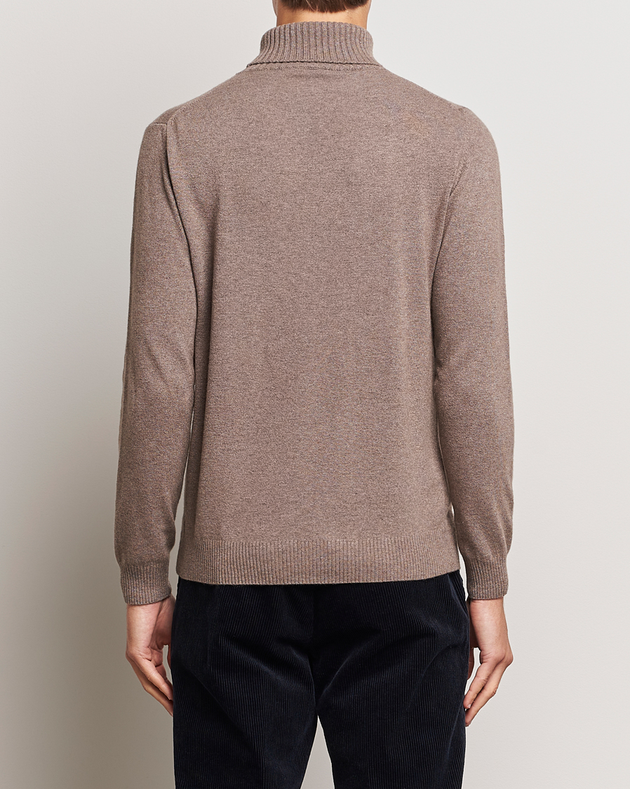 Homme | Pulls Et Tricots | Oscar Jacobson | Salim Wool/Cashmere Rollneck Light Brown